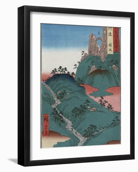Kanesaka of Tanba-Ando Hiroshige-Framed Photographic Print