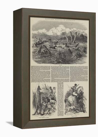 Kangaroo Hunting in Australia-Harrison William Weir-Framed Premier Image Canvas