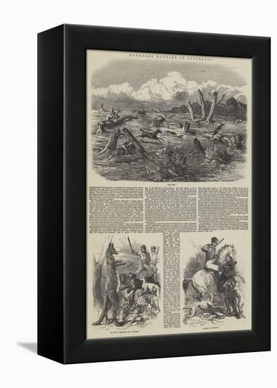 Kangaroo Hunting in Australia-Harrison William Weir-Framed Premier Image Canvas