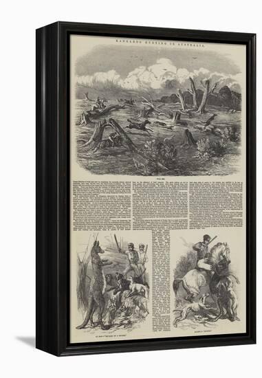 Kangaroo Hunting in Australia-Harrison William Weir-Framed Premier Image Canvas