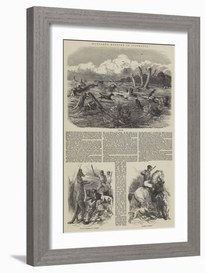 Kangaroo Hunting in Australia-Harrison William Weir-Framed Giclee Print