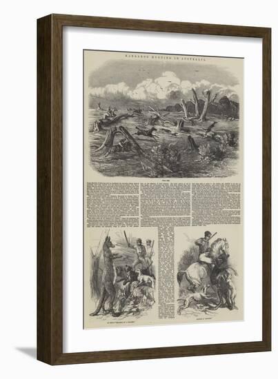 Kangaroo Hunting in Australia-Harrison William Weir-Framed Giclee Print
