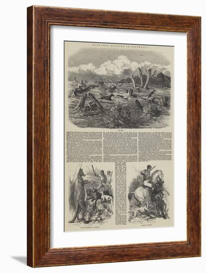 Kangaroo Hunting in Australia-Harrison William Weir-Framed Giclee Print