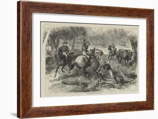 Kangaroo-Hunting in Australia-null-Framed Giclee Print