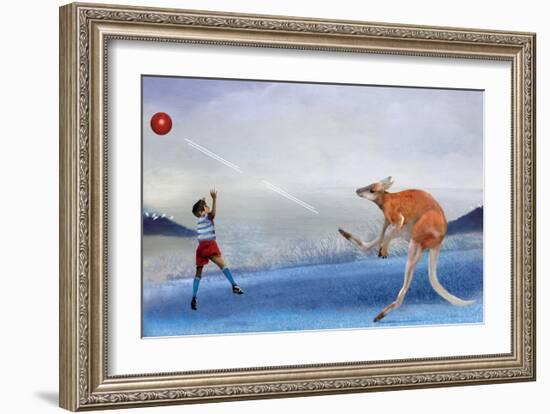 Kangaroo Kickball-Nancy Tillman-Framed Art Print