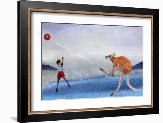 Kangaroo Kickball-Nancy Tillman-Framed Art Print
