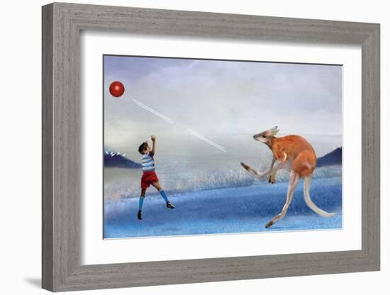 Kangaroo Kickball-Nancy Tillman-Framed Premium Giclee Print