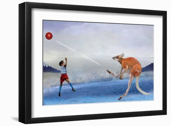 Kangaroo Kickball-Nancy Tillman-Framed Premium Giclee Print