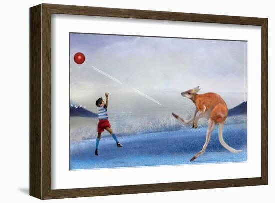 Kangaroo Kickball-Nancy Tillman-Framed Premium Giclee Print