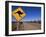 Kangaroo Road Sign, Flinders Range, South Australia, Australia-Neale Clarke-Framed Photographic Print