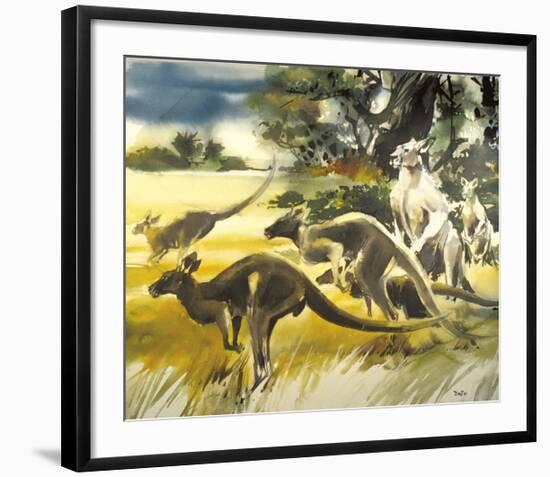 Kangaroo-Wolfgang Weber-Framed Premium Giclee Print