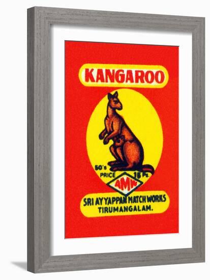 Kangaroo-null-Framed Art Print