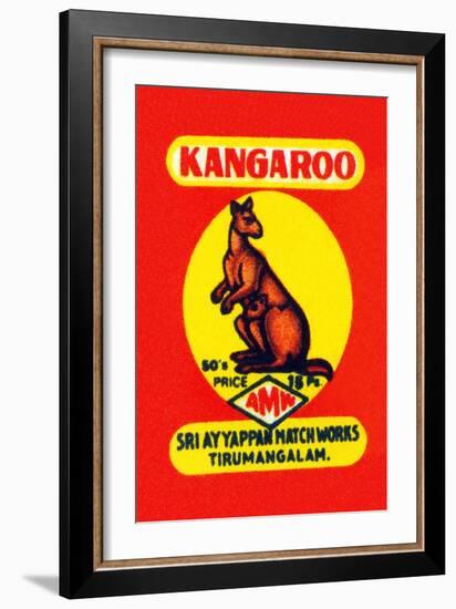 Kangaroo-null-Framed Art Print