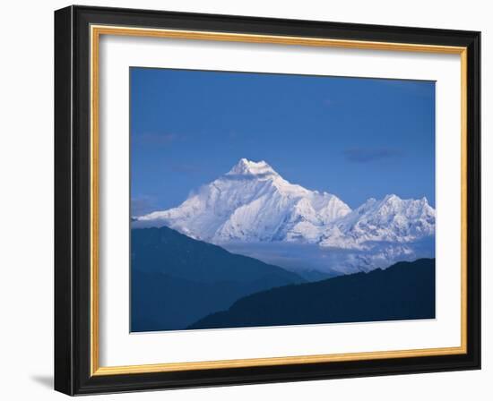 Kangchendzonga Range, View of Kanchenjunga, Ganesh Tok Viewpoint, Gangtok, Sikkim, India-Jane Sweeney-Framed Photographic Print