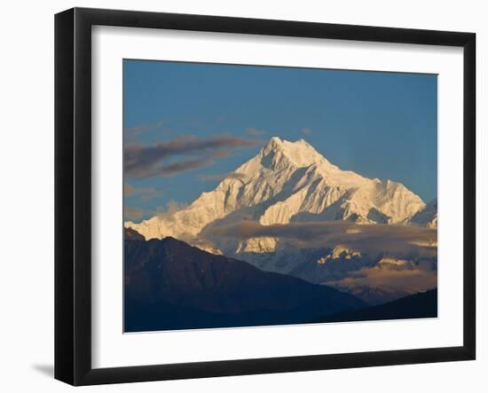 Kangchendzonga Range, View of Kanchenjunga, Ganesh Tok Viewpoint, Gangtok, Sikkim, India-Jane Sweeney-Framed Photographic Print