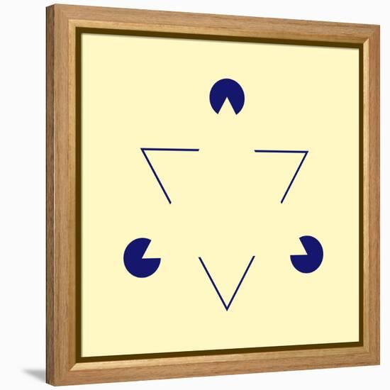 Kanizsa Triangle-Science Photo Library-Framed Premier Image Canvas