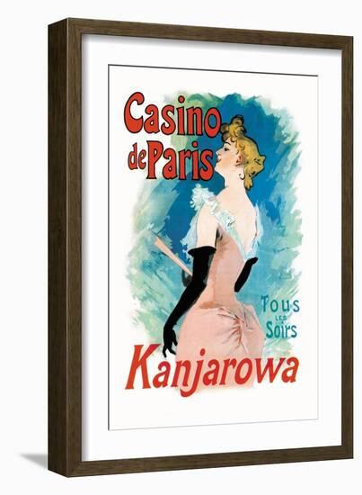 Kanjarowa: Casino de Paris-Jules Ch?ret-Framed Art Print