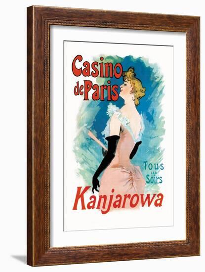 Kanjarowa: Casino de Paris-Jules Ch?ret-Framed Art Print