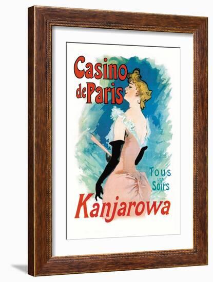 Kanjarowa: Casino de Paris-Jules Chéret-Framed Art Print