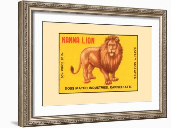 Kanna Lion-null-Framed Art Print