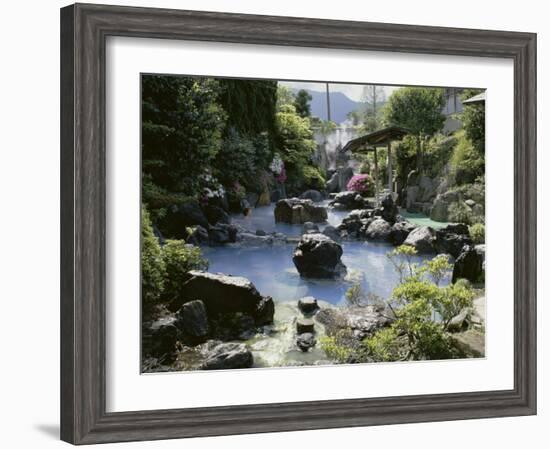 Kannawa Ryokan Hot Springs Resort, Beppu, Japan-null-Framed Photographic Print