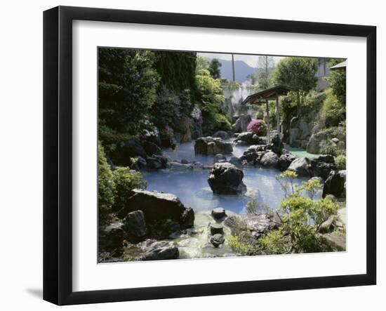 Kannawa Ryokan Hot Springs Resort, Beppu, Japan-null-Framed Photographic Print