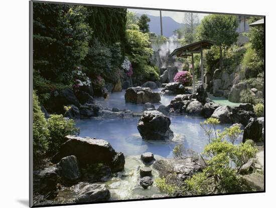 Kannawa Ryokan Hot Springs Resort, Beppu, Japan-null-Mounted Photographic Print