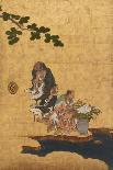 Cherry Blossoms and Peacocks-Kano Sansetsu-Mounted Art Print