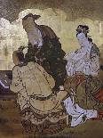 Elegant Pastimes, Calligraphy, Screen-Kano Tansetsu-Giclee Print