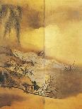 Landscape with Waterfall-Kano Tansetsu-Giclee Print