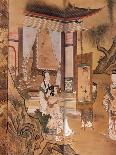 Painting, from Elegant Pastimes, Japanese screen, Edo period, early 18th century-Kano Tansetsu-Mounted Giclee Print