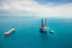 Oil Rig in the Gulf-Kanok Sulaiman-Photographic Print