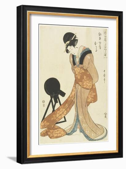 Kanpei's Wife Okaru, January 1806-Kitagawa Utamaro-Framed Giclee Print