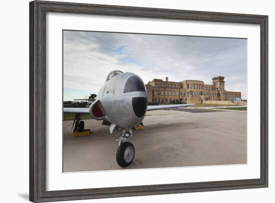 Kansas Aviation Museum with T-33 USAF Trainer, Wichita, Kansas, USA-Walter Bibikow-Framed Photographic Print