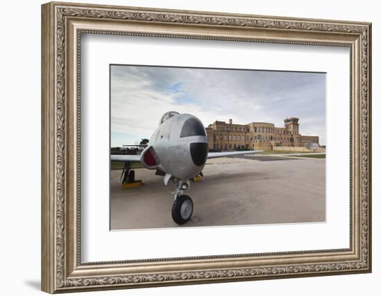 Kansas Aviation Museum with T-33 USAF Trainer, Wichita, Kansas, USA-Walter Bibikow-Framed Photographic Print