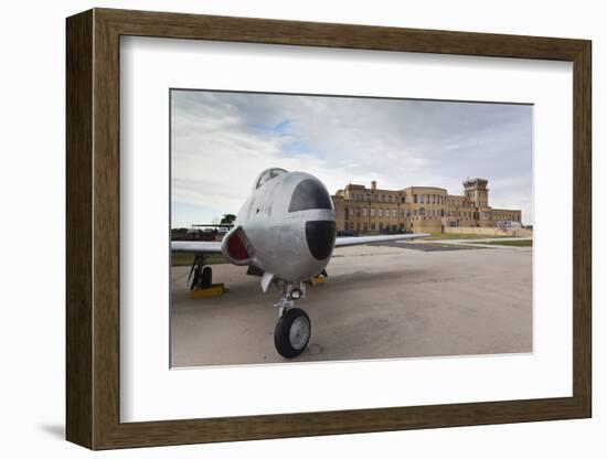 Kansas Aviation Museum with T-33 USAF Trainer, Wichita, Kansas, USA-Walter Bibikow-Framed Photographic Print