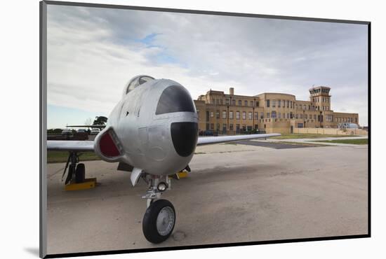 Kansas Aviation Museum with T-33 USAF Trainer, Wichita, Kansas, USA-Walter Bibikow-Mounted Photographic Print