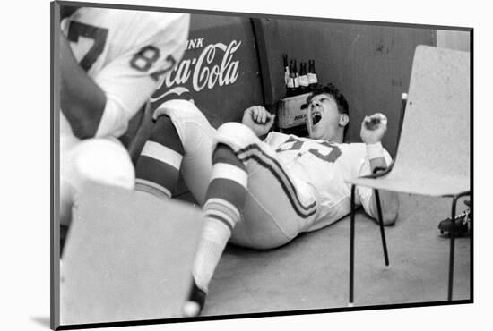 Kansas City Chiefs Linebacker E. J. Holub, Super Bowl I, Los Angeles, California January 15, 1967-Bill Ray-Mounted Photographic Print