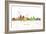 Kansas City Missouri Skyline MCLR 1-Marlene Watson-Framed Giclee Print