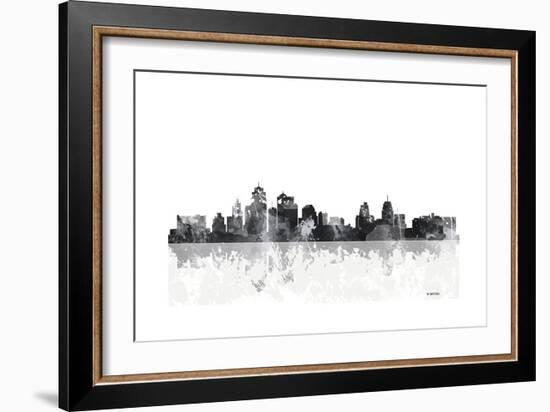 Kansas City Missouri Skyline-Marlene Watson-Framed Giclee Print