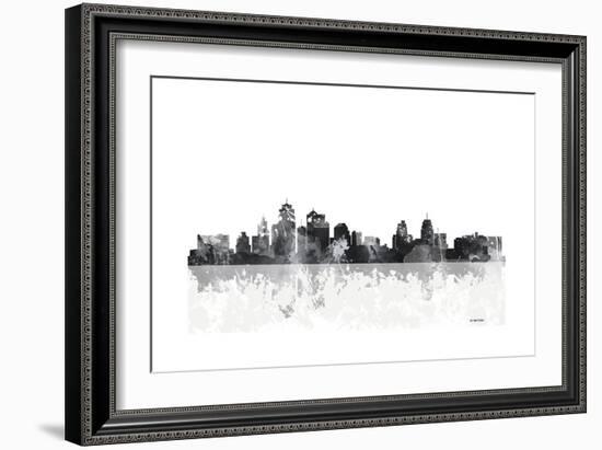 Kansas City Missouri Skyline-Marlene Watson-Framed Giclee Print