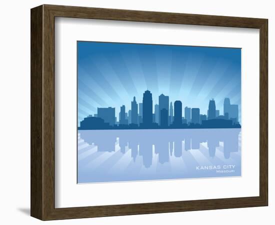 Kansas City, Missouri Skyline-Yurkaimmortal-Framed Art Print