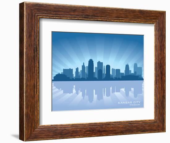 Kansas City, Missouri Skyline-Yurkaimmortal-Framed Art Print