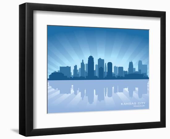 Kansas City, Missouri Skyline-Yurkaimmortal-Framed Art Print