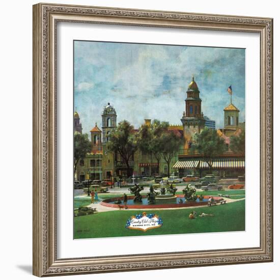 "Kansas City," September 23, 1961-John Falter-Framed Giclee Print