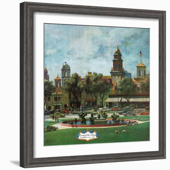 "Kansas City," September 23, 1961-John Falter-Framed Giclee Print