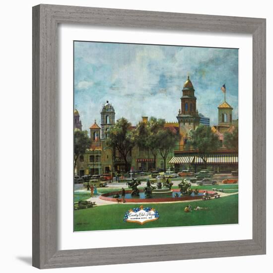 "Kansas City," September 23, 1961-John Falter-Framed Giclee Print