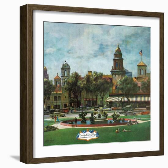 "Kansas City," September 23, 1961-John Falter-Framed Giclee Print