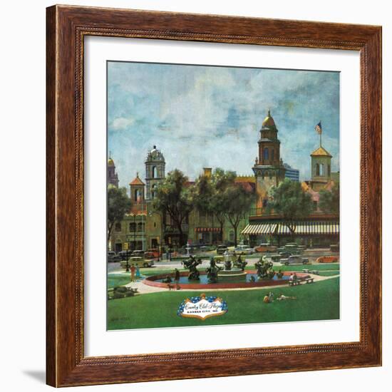 "Kansas City," September 23, 1961-John Falter-Framed Giclee Print