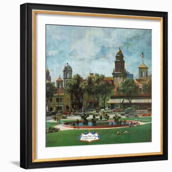 "Kansas City," September 23, 1961-John Falter-Framed Giclee Print